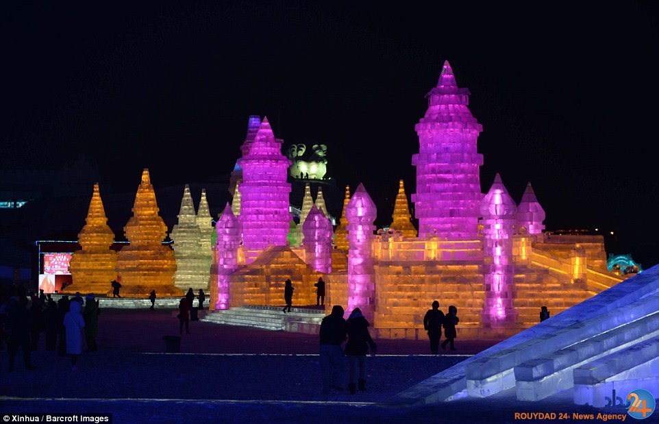 شهر یخی چین با دمای منجمدکننده (تصاویر)