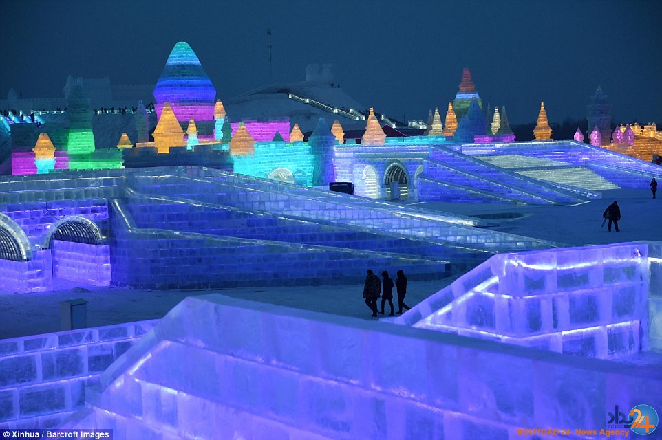 شهر یخی چین با دمای منجمدکننده (تصاویر)