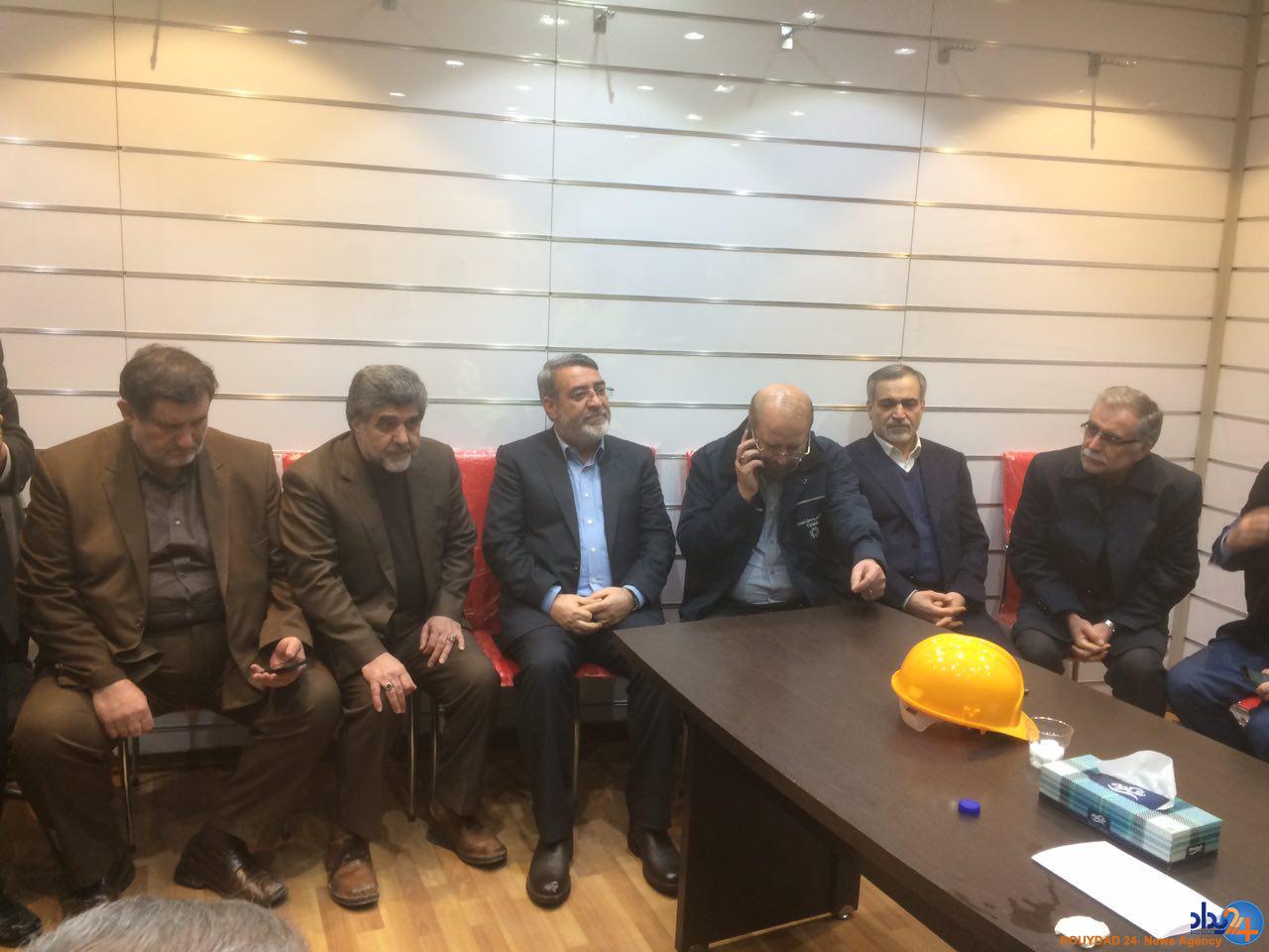 حضور وزیر کشور در محل حادثه پلاسکو حضور وزیر کشور در محل حادثه پلاسکو