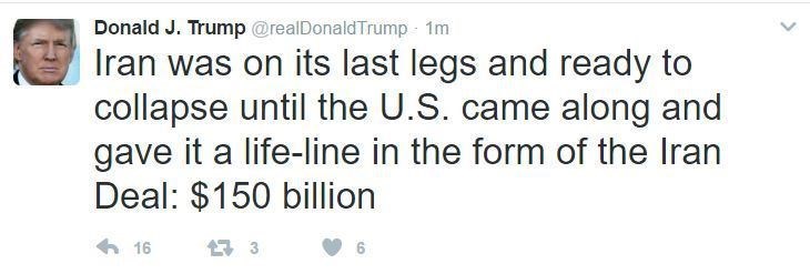 ترامپ: رسما به ایران هشدار دادیم ترامپ: رسما به ایران هشدار دادیم