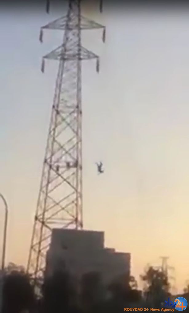 نجات مردی از برق‌گرفتگی 30 هزار ولتی (فیلم و تصاویر 18+)