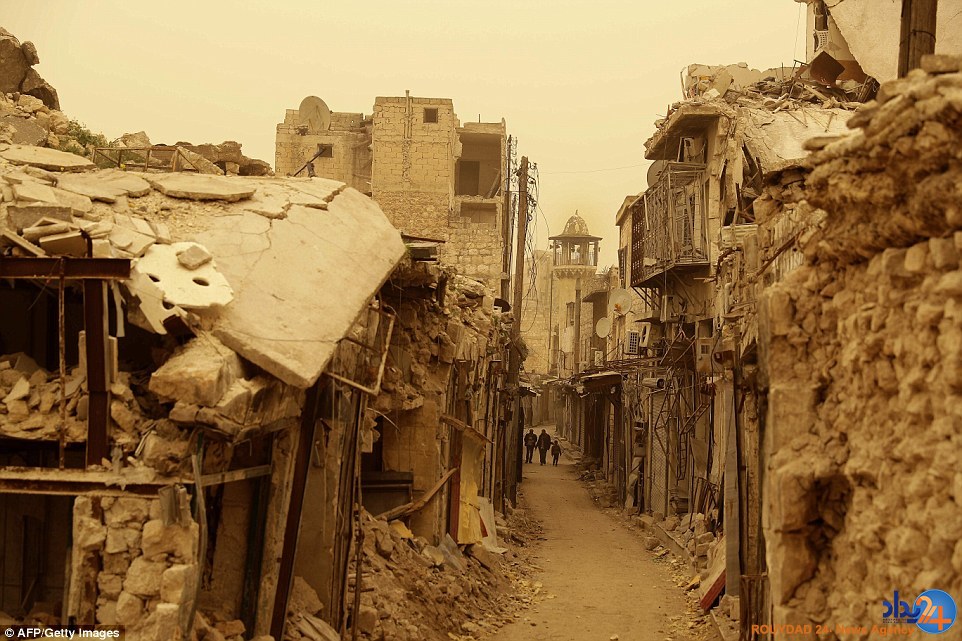 آخرالزمان حلب پس از داعش و طوفان شن (تصاویر) آخرالزمان حلب پس از داعش و طوفان شن (تصاویر)