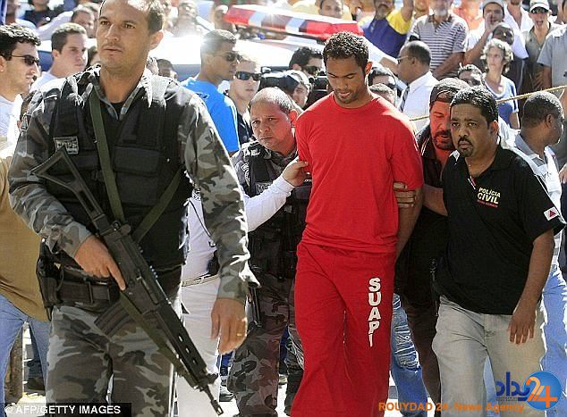 دروازه‌بان برزیل جنازه دوست‌دخترش را به خورد سگ داد