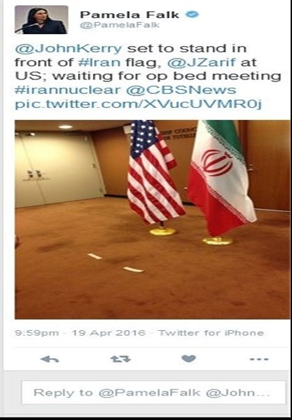 ظریف و کری دیدار کردند؛ پرچمها جابه جا شدند (تصویر) ظریف و کری دیدار کردند؛ پرچمها جابه جا شدند (تصویر)