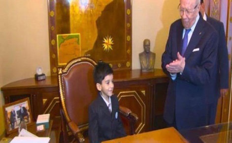 کودک 5 ساله، رییس جمهور شد (تصویر)