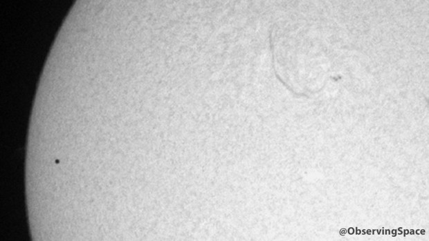 تصاویر ثبت‌شده از رصد «گذر عطارد»