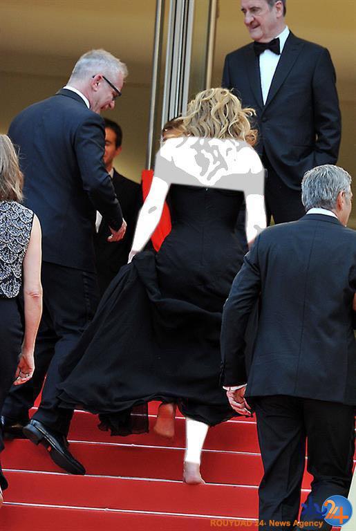 هالیوودی‌ها پابرهنه به فرش قرمز کن رفتند (تصاویر)