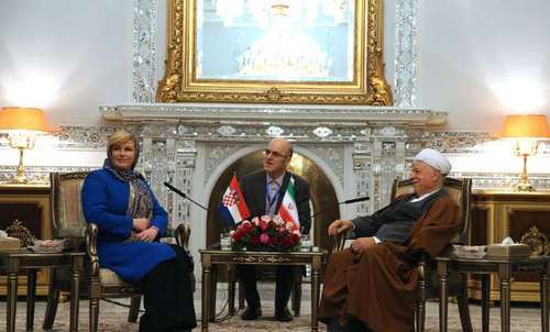 دیدار رییس جمهور کرواسی با هاشمی (تصویر) دیدار رییس جمهور کرواسی با هاشمی (تصویر)