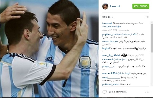 حمله دوباره بیکارها به اینستاگرام به مسی! حمله دوباره بیکارها به اینستاگرام به مسی!