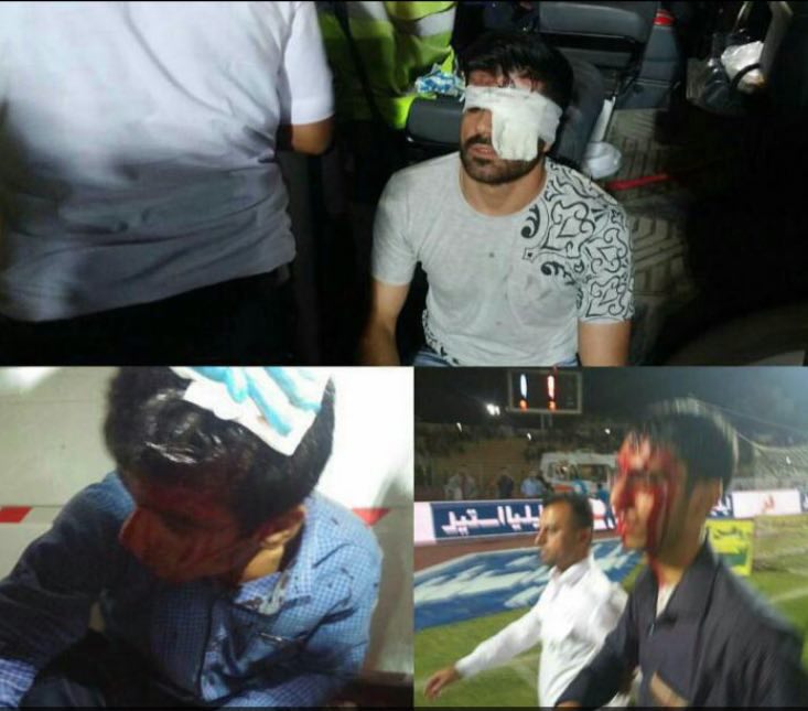 درگیری‌خونین در استادیوم پس از بازی با پرسپولیس (تصویر)