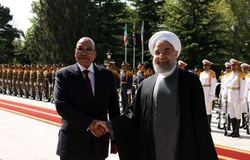 استقبال رسمی روحانی از جاکوب زوما (تصویر)