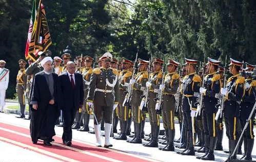 استقبال رسمی روحانی از جاکوب زوما (تصویر)