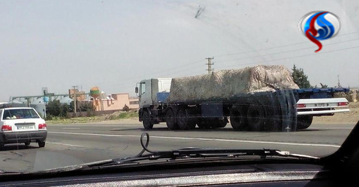 کاروان حامل اس-300 در راه تهران (تصاویر)