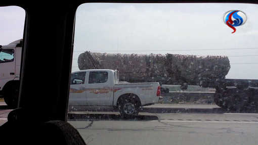 کاروان حامل اس-300 در راه تهران (تصاویر)