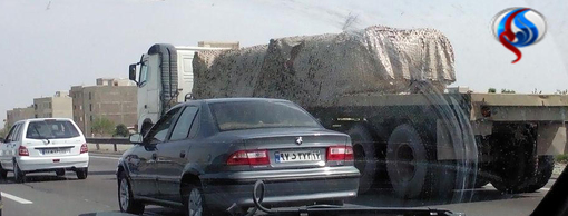 کاروان حامل اس-300 در راه تهران (تصاویر)