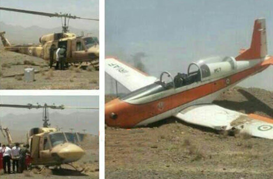سقوط هواپیمای آموزشی در اصفهان (تصاویر)