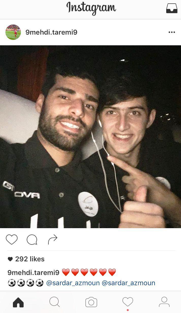 جشن خودمانی طارمی و سردار (تصویر) جشن خودمانی طارمی و سردار (تصویر)