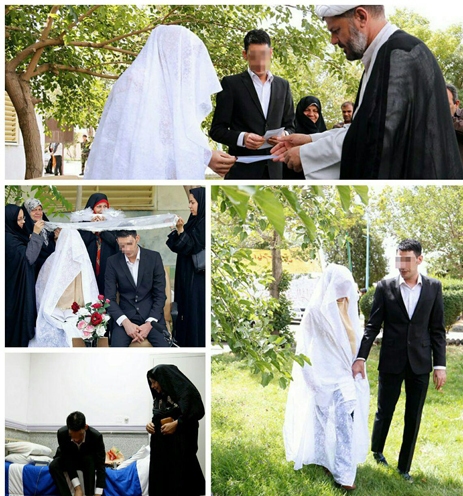 ازدواج مرد اعدامی در زندان (عکس) ازدواج مرد اعدامی در زندان (عکس)