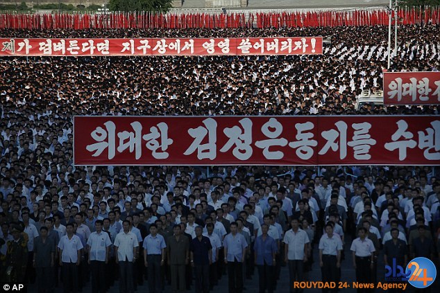 تظاهرات میلیونی ضدآمریکایی در کره شمالی (تصاویر)