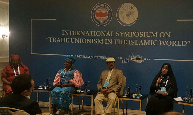 حضور ساعی در کنفرانس بین المللی فعالیت صنفی در جهان اسلام