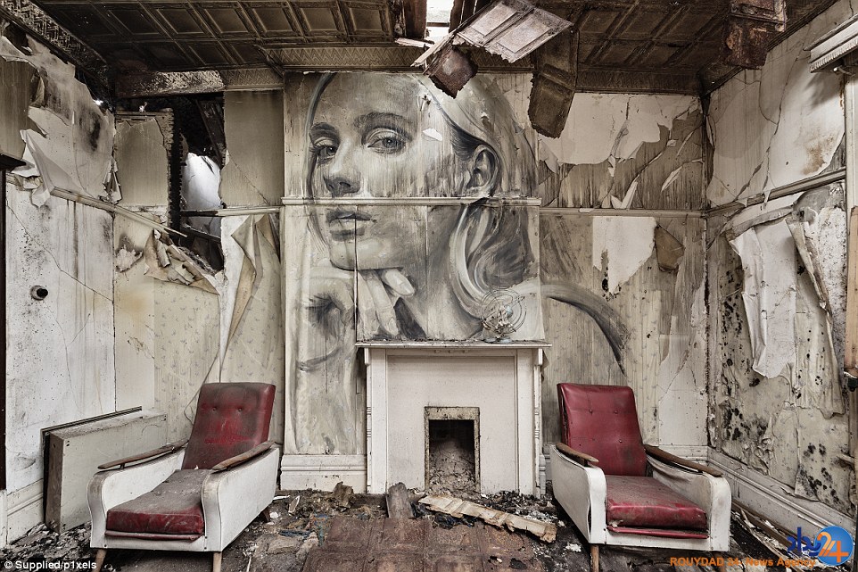 هنرمند استرالیایی به ویرانه‌ها جان می‌دهد (تصاویر)