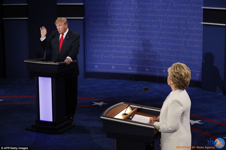 آخرین رویارویی ترامپ و کلینتون آخرین رویارویی ترامپ و کلینتون