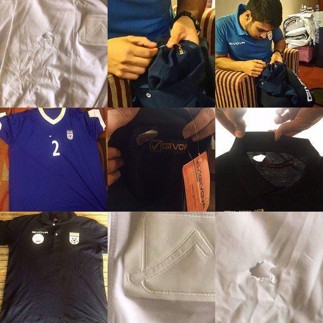 وضعیت اسفبار لباس تیم ملی فوتسال (تصویر) وضعیت اسفبار لباس تیم ملی فوتسال (تصویر)