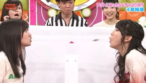 مسابقه چندش آور توسط دخترهای ژاپنی + تصاویر