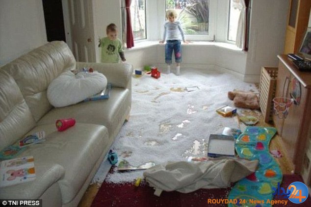 وقتی کودکان را در خانه تنها می‌گذارید (تصاویر)