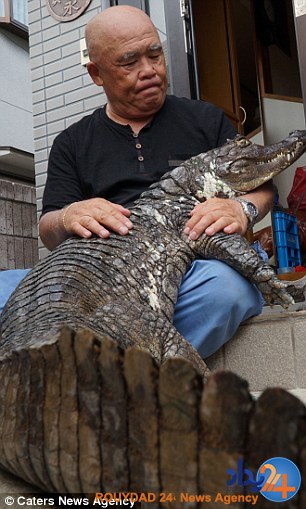 این مرد دندان‌های سوسمار خود را مسواک می‌کند و کنار او می‌خوابد (تصاویر)