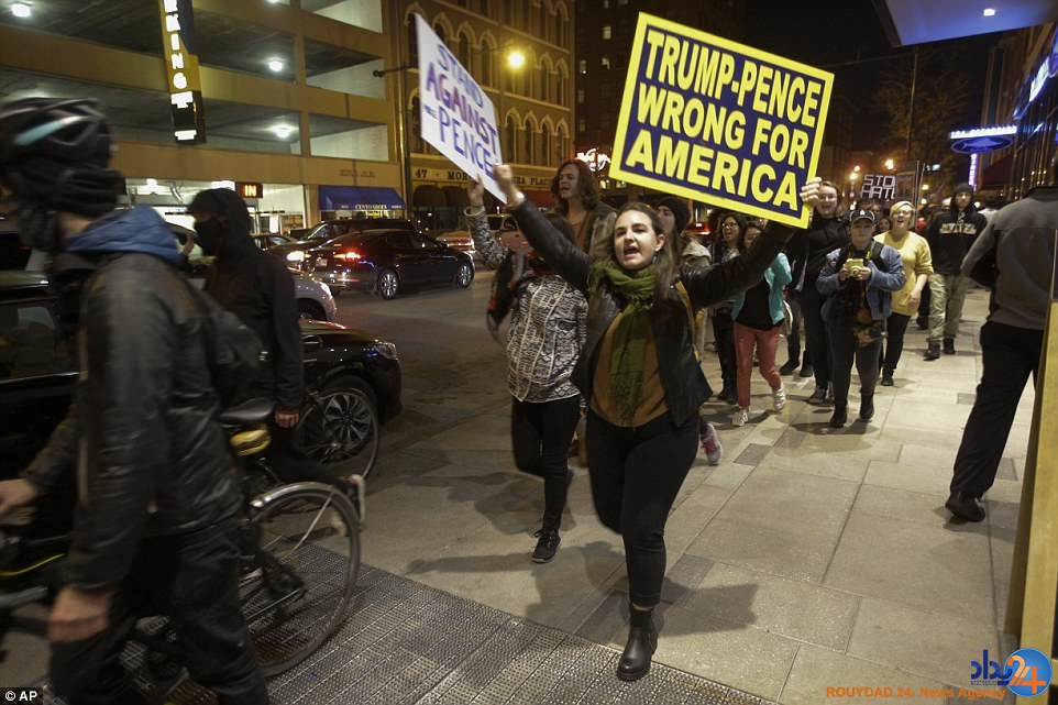 گسترش اعتراضات ضدترامپ در سرتاسر آمریکا (تصاویر) گسترش اعتراضات ضدترامپ در سرتاسر آمریکا (تصاویر)