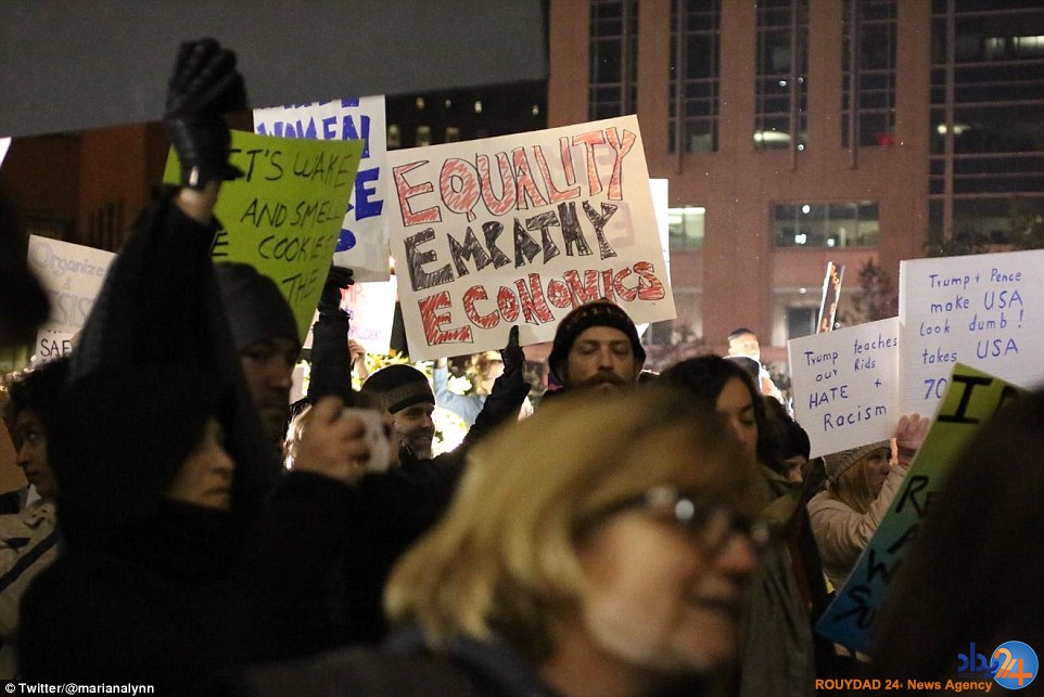 گسترش اعتراضات ضدترامپ در سرتاسر آمریکا (تصاویر) گسترش اعتراضات ضدترامپ در سرتاسر آمریکا (تصاویر)