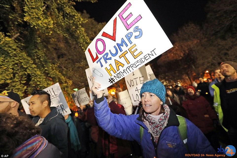 گسترش اعتراضات ضدترامپ در سرتاسر آمریکا (تصاویر) گسترش اعتراضات ضدترامپ در سرتاسر آمریکا (تصاویر)