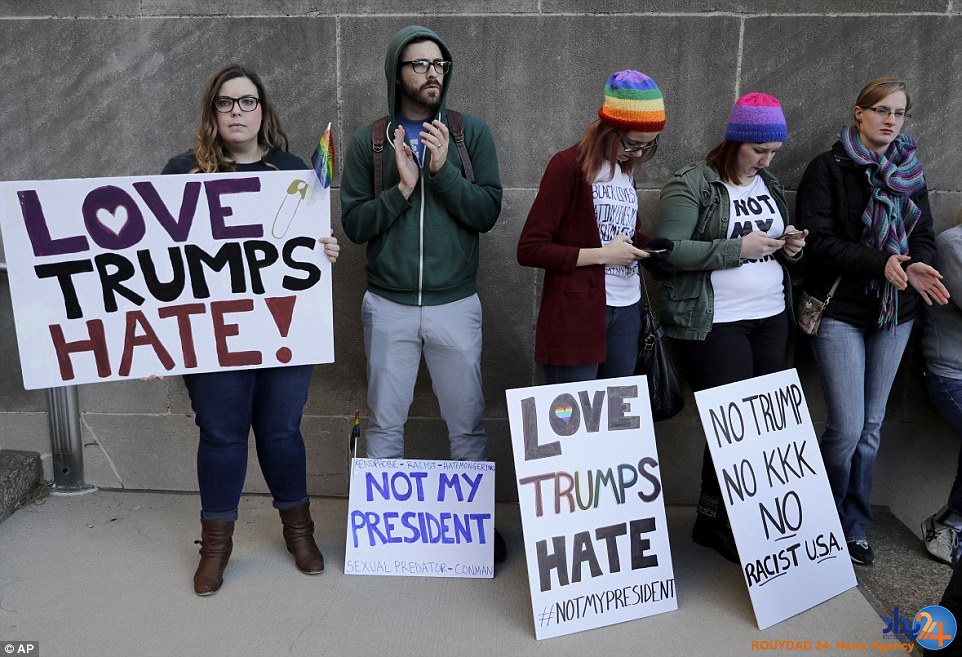گسترش اعتراضات ضدترامپ در سرتاسر آمریکا (تصاویر) گسترش اعتراضات ضدترامپ در سرتاسر آمریکا (تصاویر)