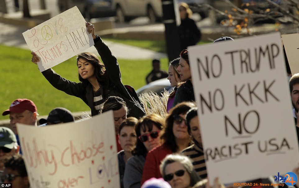 گسترش اعتراضات ضدترامپ در سرتاسر آمریکا (تصاویر) گسترش اعتراضات ضدترامپ در سرتاسر آمریکا (تصاویر)