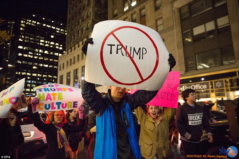 گسترش اعتراضات ضدترامپ در سرتاسر آمریکا (تصاویر)