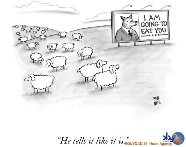 واکنش کارتونیستهای جهان به پیروزی ترامپ (تصاویر) واکنش کارتونیستهای جهان به پیروزی ترامپ (تصاویر)