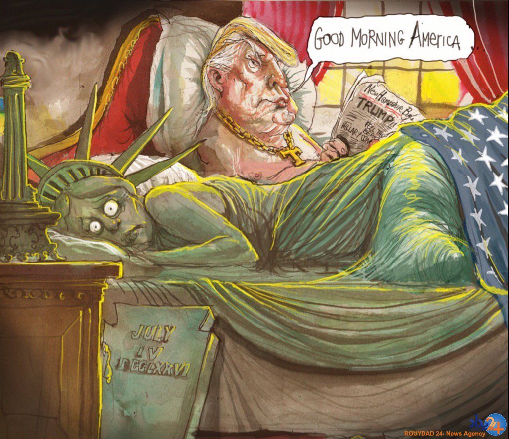 واکنش کارتونیستهای جهان به پیروزی ترامپ (تصاویر) واکنش کارتونیستهای جهان به پیروزی ترامپ (تصاویر)