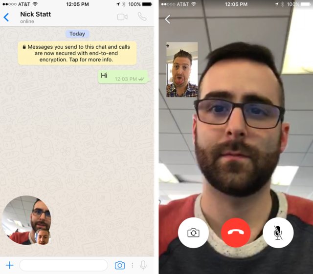 تماس ویدیویی در واتس‌اپ ظاهر شد (تصویر)