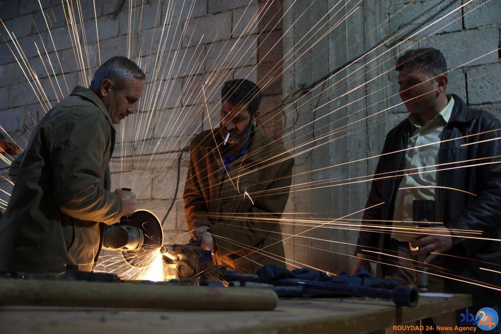 تسلیحات خودساخته مخالفان سوریه (تصاویر) تسلیحات خودساخته مخالفان سوریه (تصاویر)