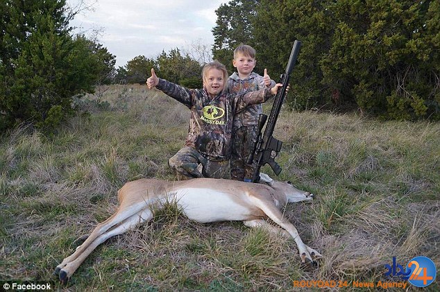 شکار گوزن توسط دختر 7ساله تگزاسی (فیلم و تصاویر)
