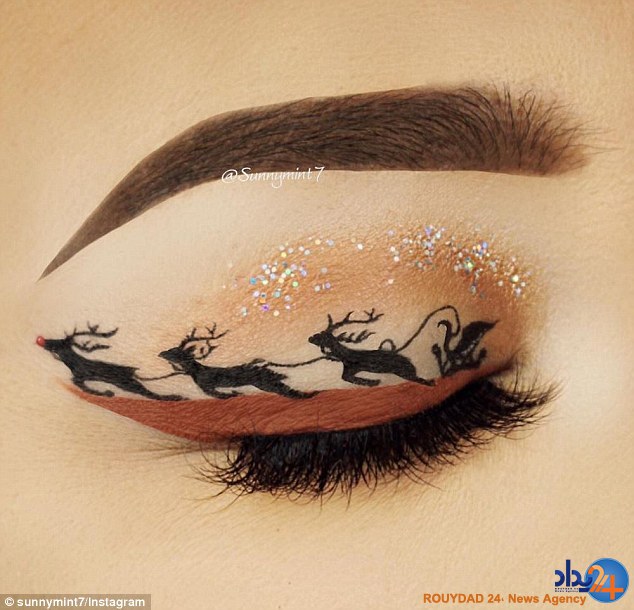 خط چشم‌های ویژه کریسمس رسید (تصاویر)