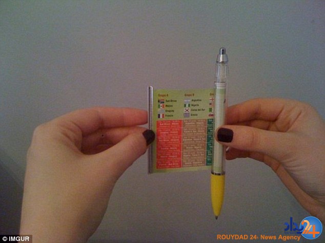 روشهای مبتکرانه دانش آموزان برای تقلب در امتحانات (تصاویر) روشهای مبتکرانه دانش آموزان برای تقلب در امتحانات (تصاویر)