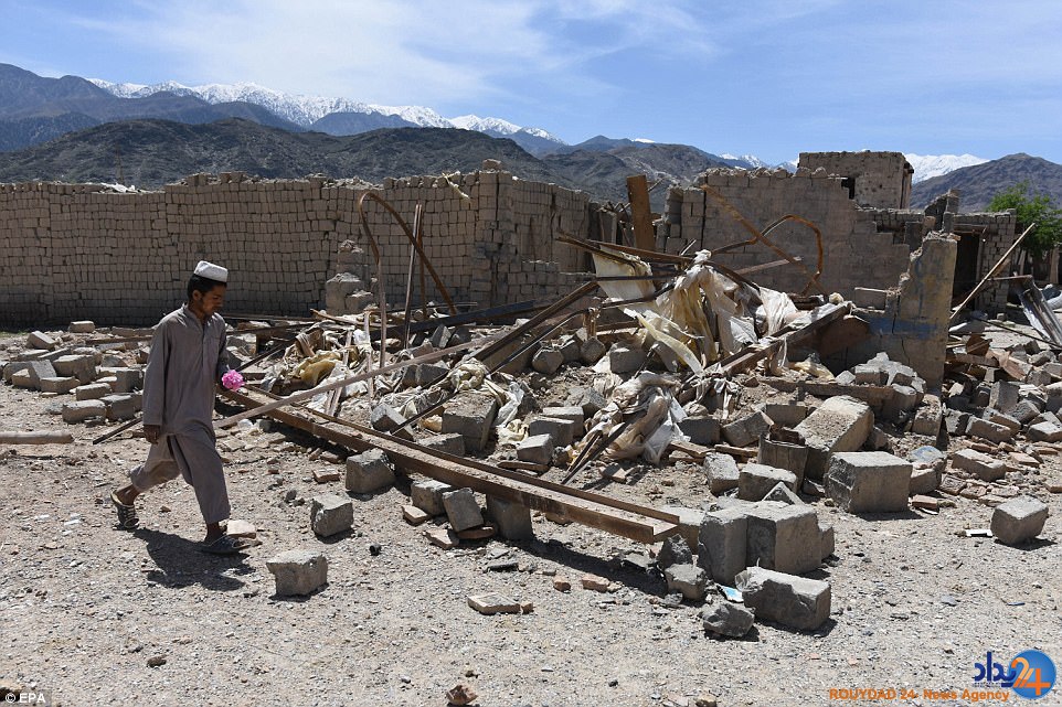 افغانستان پس از شلیک «مادر همه بمب‌ها» (تصاویر)