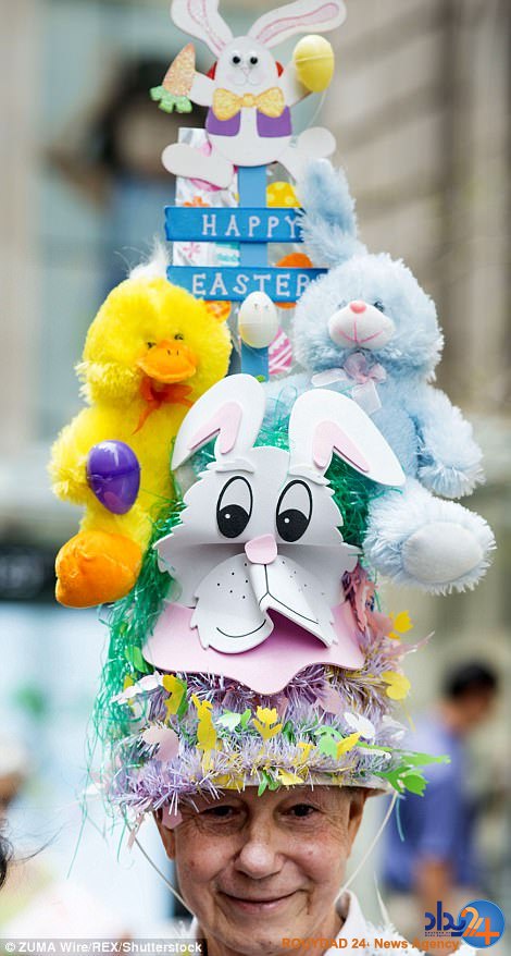 پوشش عجیب و رنگارنگ مردم در رژه یکشنبه عید پاک نیویورک (تصاویر)