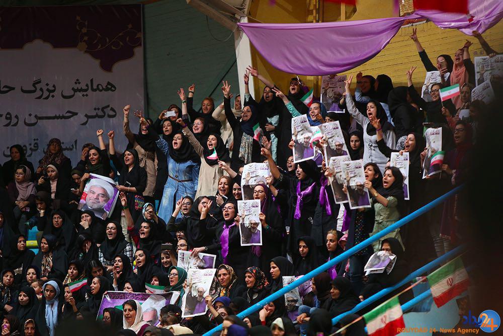 سفر روحانی به قزوین (تصاویر)