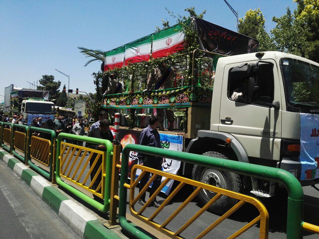 مراسم تشییع شهدای حادثه تروریستی تهران برگزار شد (تصاویر)