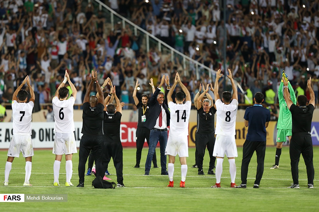 صعود تیم ملی فوتبال ایران به جام جهانی ۲۰۱۸ (تصاویر)