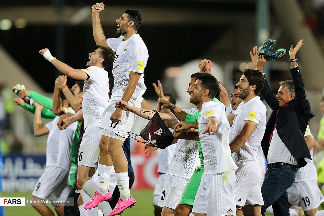 صعود تیم ملی فوتبال ایران به جام جهانی ۲۰۱۸ (تصاویر)