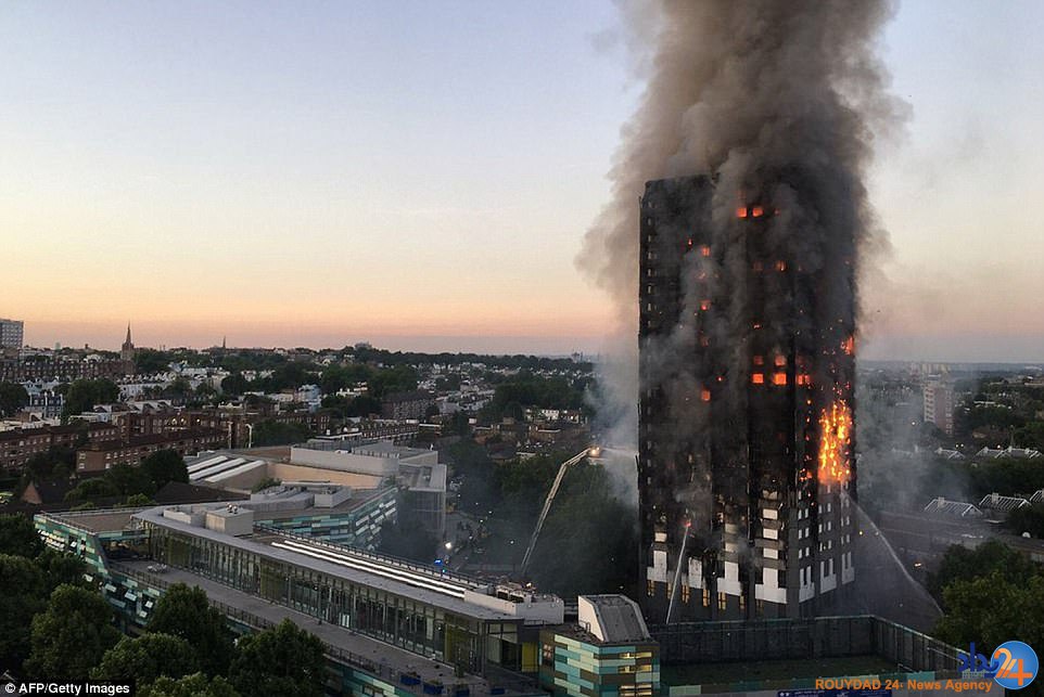 آتش سوزی مهیب در برج 27 طبقه لندن (فیلم و تصاویر) آتش سوزی مهیب در برج 27 طبقه لندن (فیلم و تصاویر)